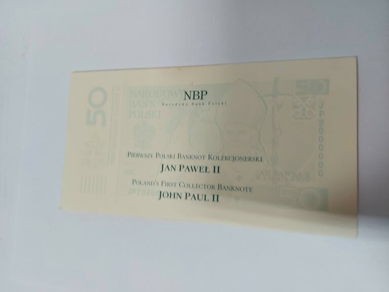 50 ZŁ JAN PAWEŁ II - BANKNOT KOLEKCJONERSKI