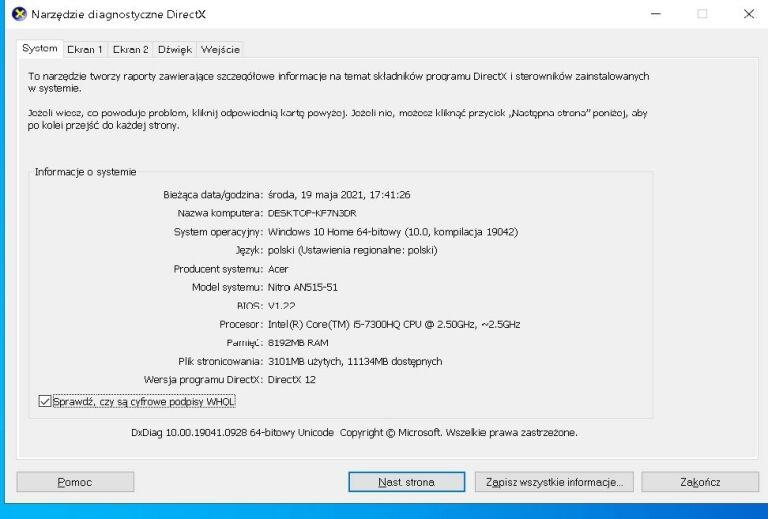 ACER NITRO 5 I5-7300HQ 8GB 1TB HDD GTX 1050