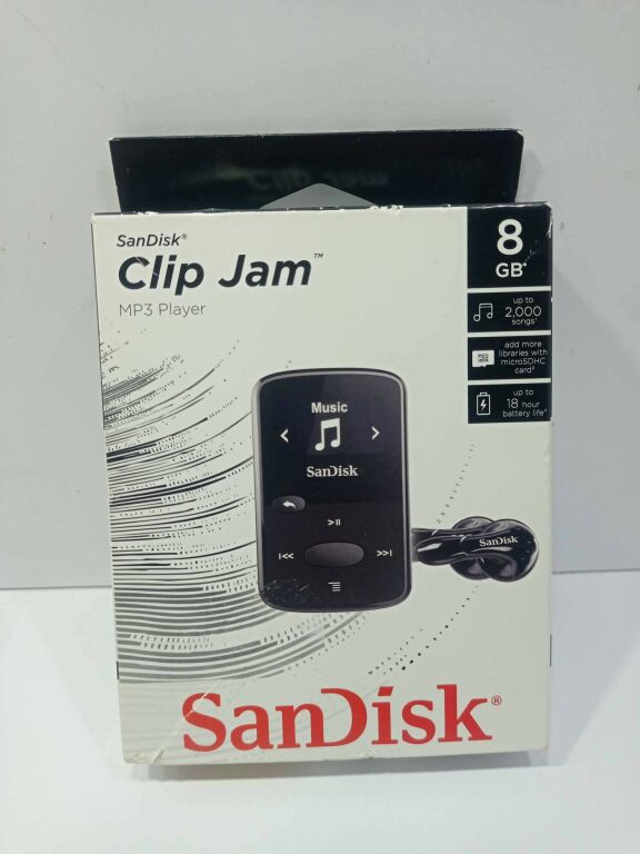 ODTWARZACZ MP3 SANDISK CLIP JAM CZARNY 8 GB