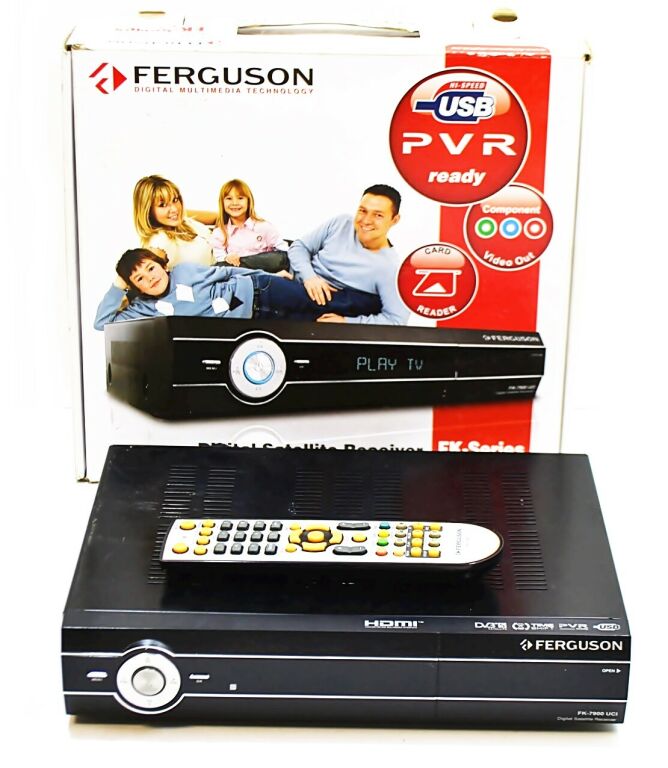 TUNER SAT FERGUSON FK-7900 + PILOT, PUDEŁKO