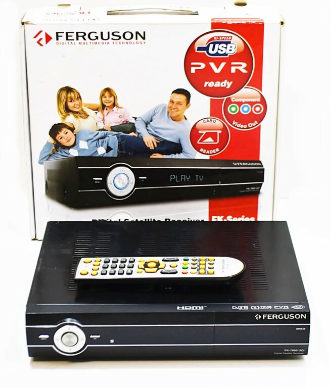 TUNER SAT FERGUSON FK-7900 + PILOT, PUDEŁKO