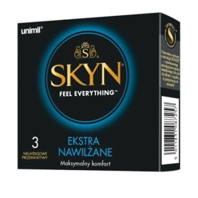 UNIMIL SKYN EKSTRA NAWILŻANE PREZERWATYWY 3 SZT
