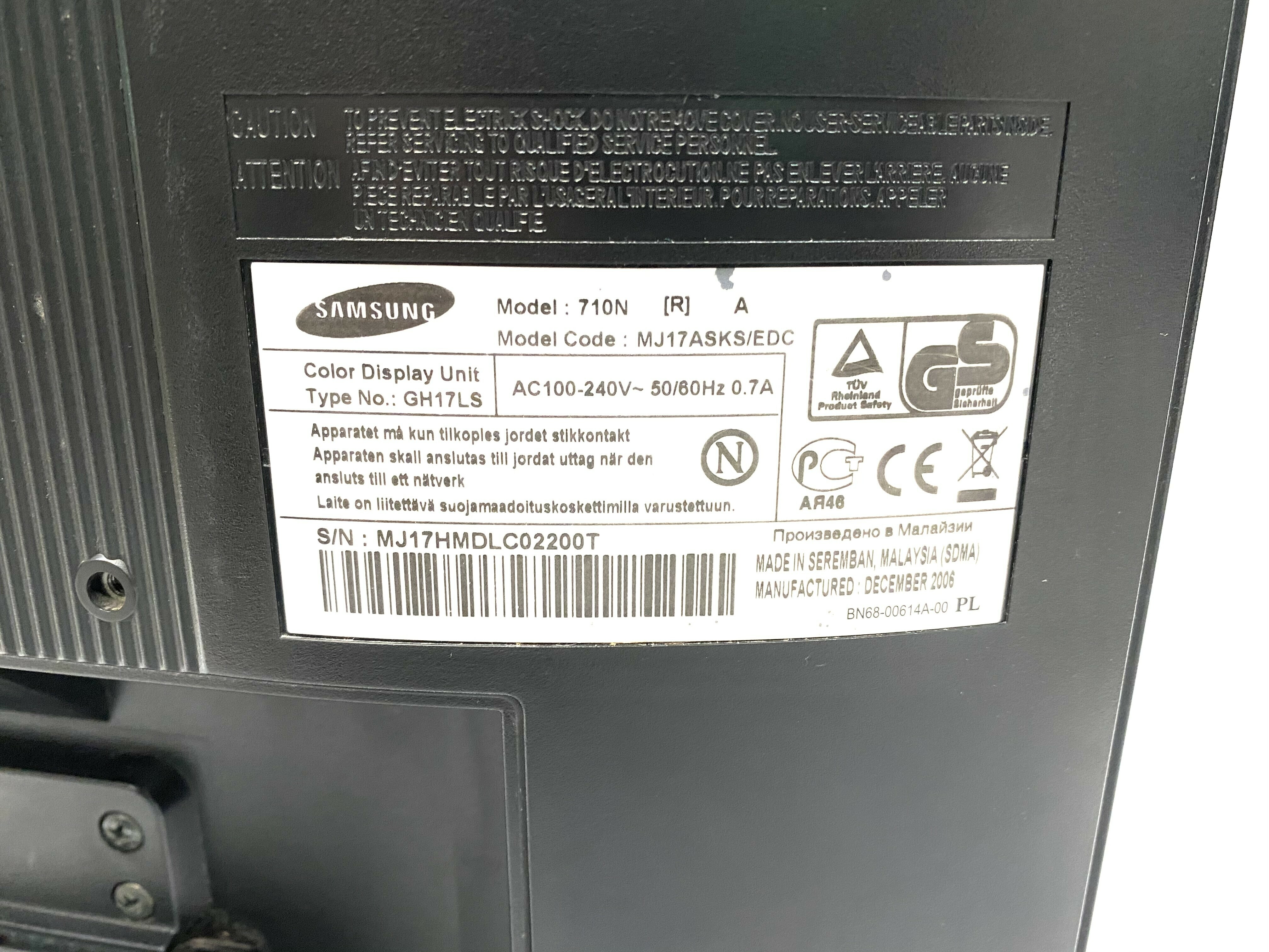 monitor-samsung-syncmaster-710-n-polecam-model-710n