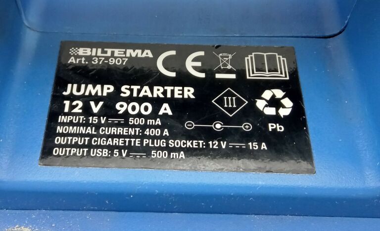 URZĄDZENIE ROZRUCHOWE JUMP STARTER BILTEMA 12V KP