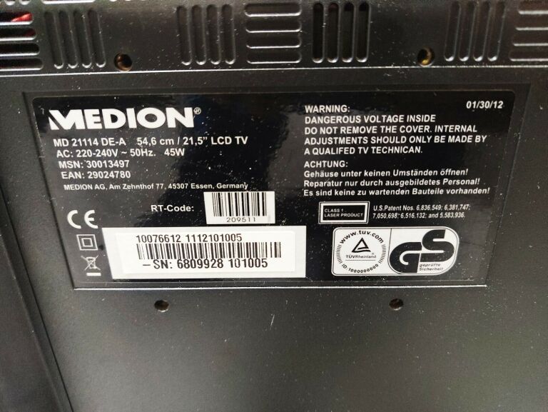 TELEWIZOR 21 CALI LED MEDION MD 21114 FULLHD