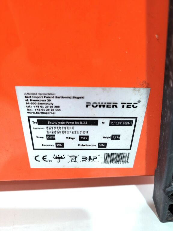 NAGRZEWNICA ELEKTRYCZNA POWERTEC EL3