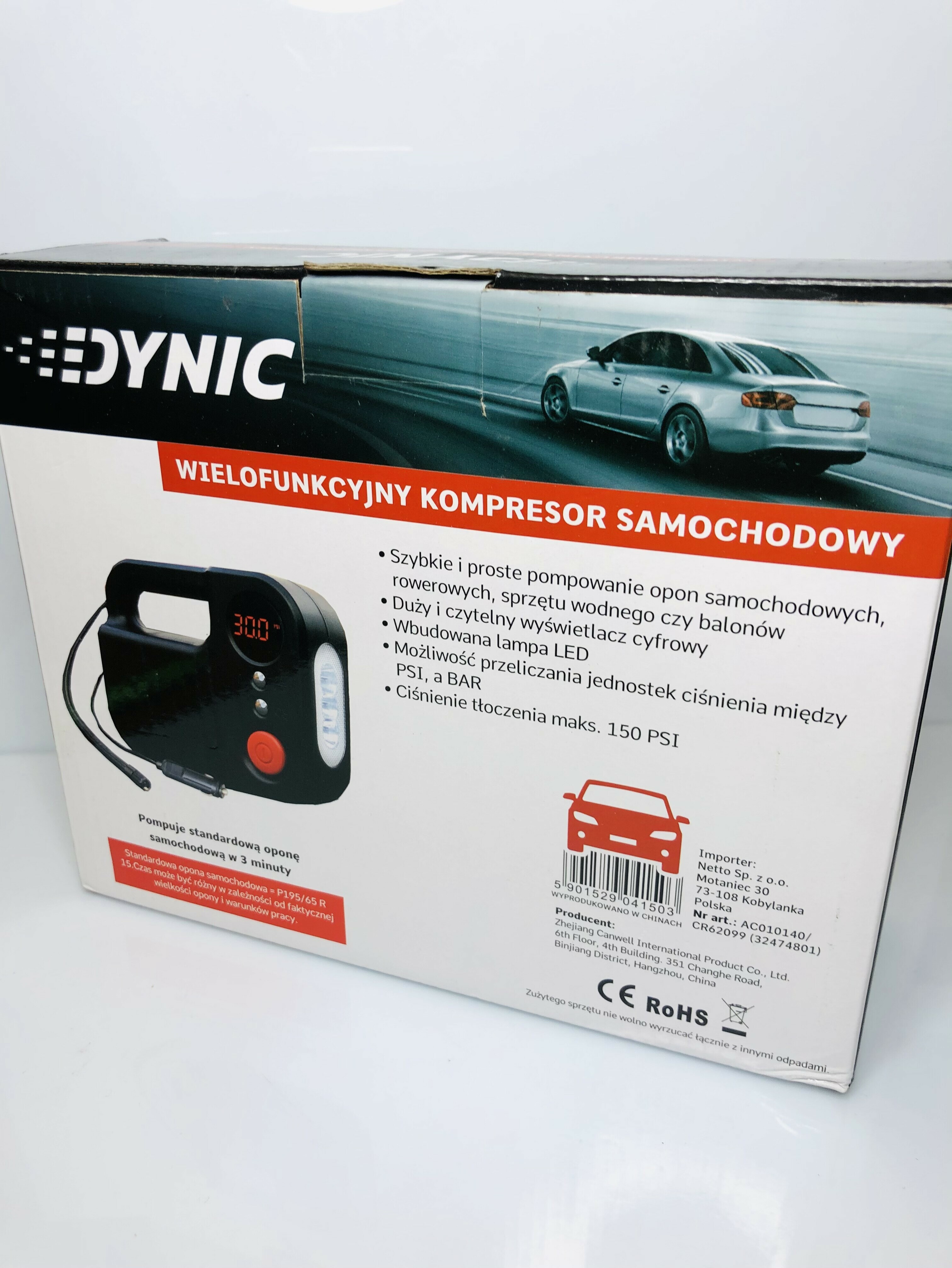 wielofunkcyjny-kompresor-samochodowy-dynic-stan-uzywany