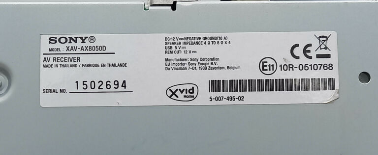 RADIOODTWARZACZ AKCESORYJNY SONY XAV-AX8050D 1-DI