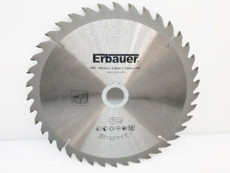 TARCZA DO DREWNA ERBAUER EN 847-1 190MM