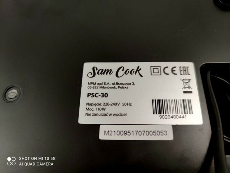 ZGRZEWARKA PRÓŻNIOWA DO FOLII SAM COOK PSC-30