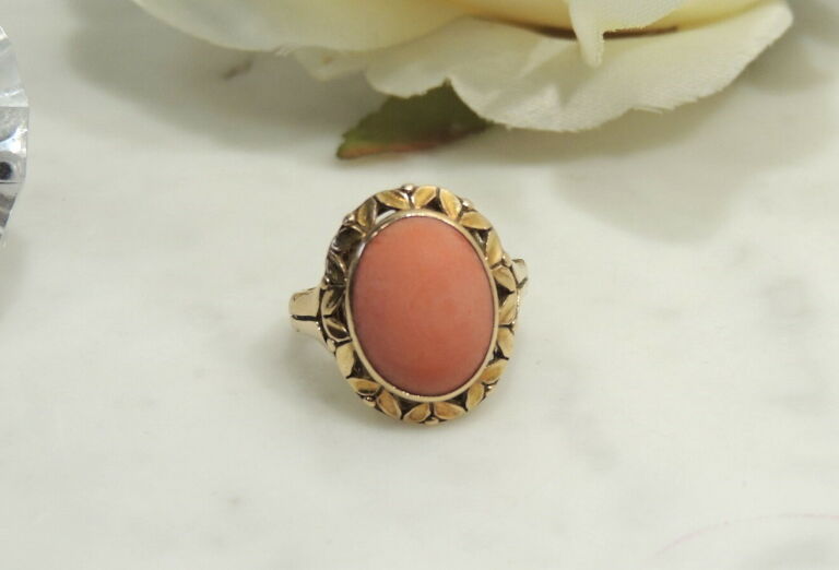 stary-pierscionek-z-koralem-pr585-kamien-koral