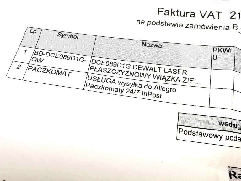 LASER DEWALT DCE089D1G WALZKA GW