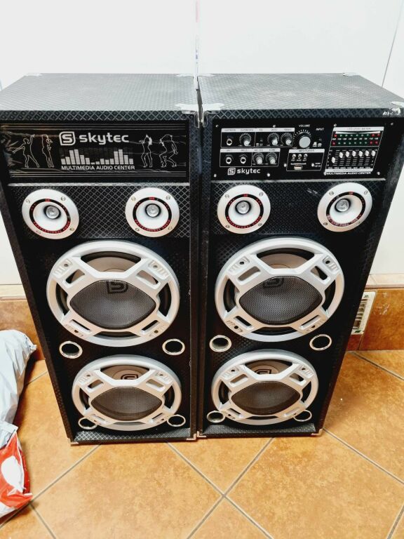 ZESTAW AKTYWNYCH GŁOŚNIKÓW KARAOKE SKYTEC KA-210
