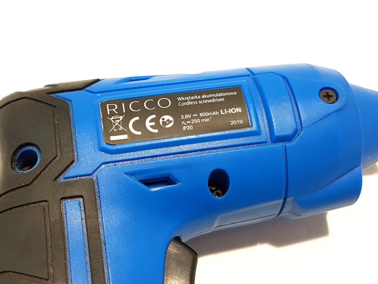 WKRĘTARKA RICCO TOOLS 3,6V /ŁADOWARKA