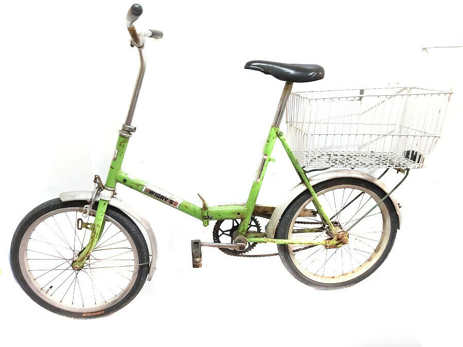 oryginalny-skladany-zielony-rower-wigry-5-koszyk-mickiewicza-8-lezajsk