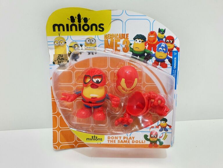 FIGURKI MINIONKI DESPICABLE ME 3 SPIDER MAN