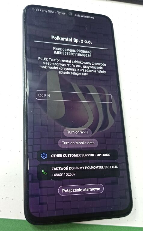 SAMSUNG GALAXY A70 6/128 GB ZABLOKOWANY