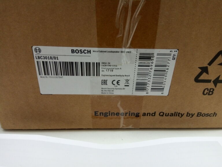 BOSCH LBC3018/01 GŁOŚNIK ŚCIENNY TYPU EVAC 6W