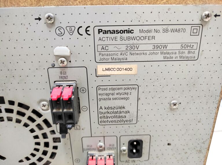 KINO DOMOWE PANASONIC SA-HT 870 5.1 (SPRAWDŹ!)
