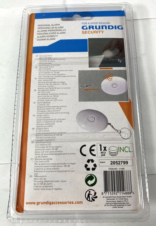 ALARM OSOBISTY PERSONALNY W BRELOKU GRUNDIG