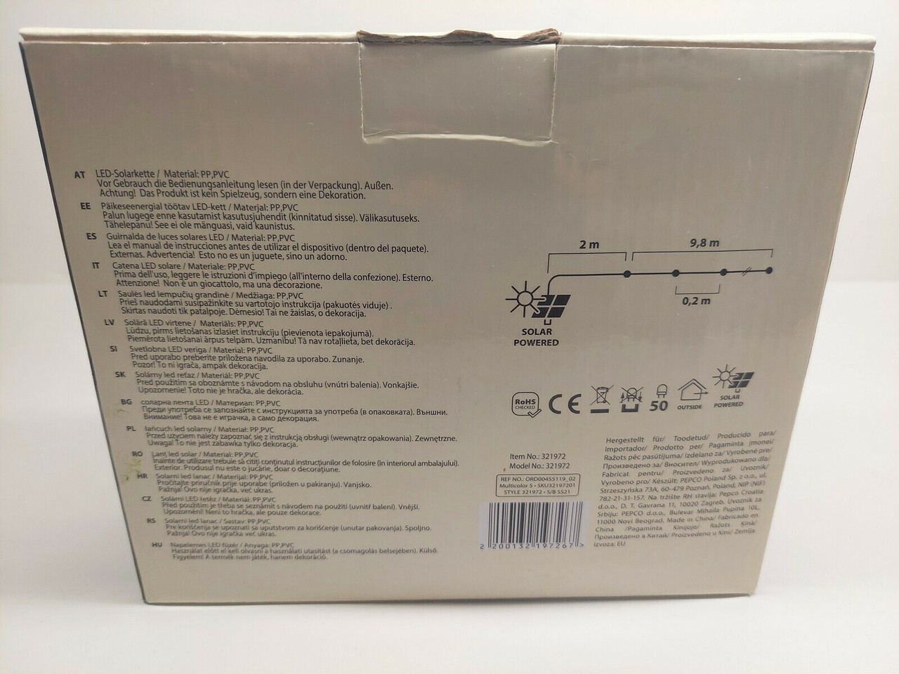 lancuch-led-solarny-pepco-stan-uzywany