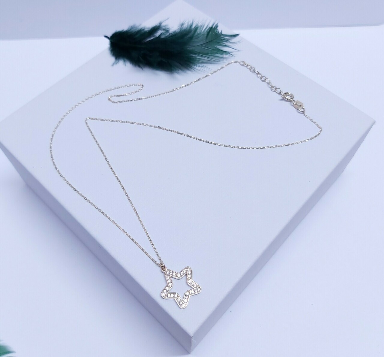 okazja-cudna-zlota-celebrytka-lancuszek-gwiazdka-585-211g-rodzaj-2205-16