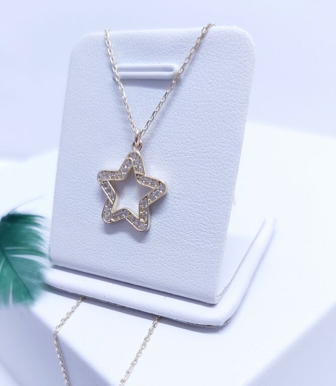 okazja-cudna-zlota-celebrytka-lancuszek-gwiazdka-585-211g-mickiewicza-6019-bielsk-podlaski