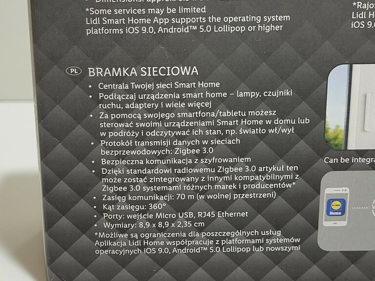 SILVERCREST BRAMKA SIECIOWA ZIGBEE SMART HOME