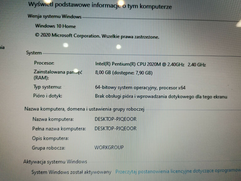 LENOVO G500S PENTIUM 2020M 8/500GB GT720M W10 +ŁA