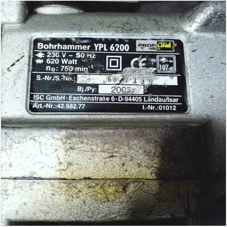 MŁOT UDAROWY PROFILINE YPL 6200/620 WATT/