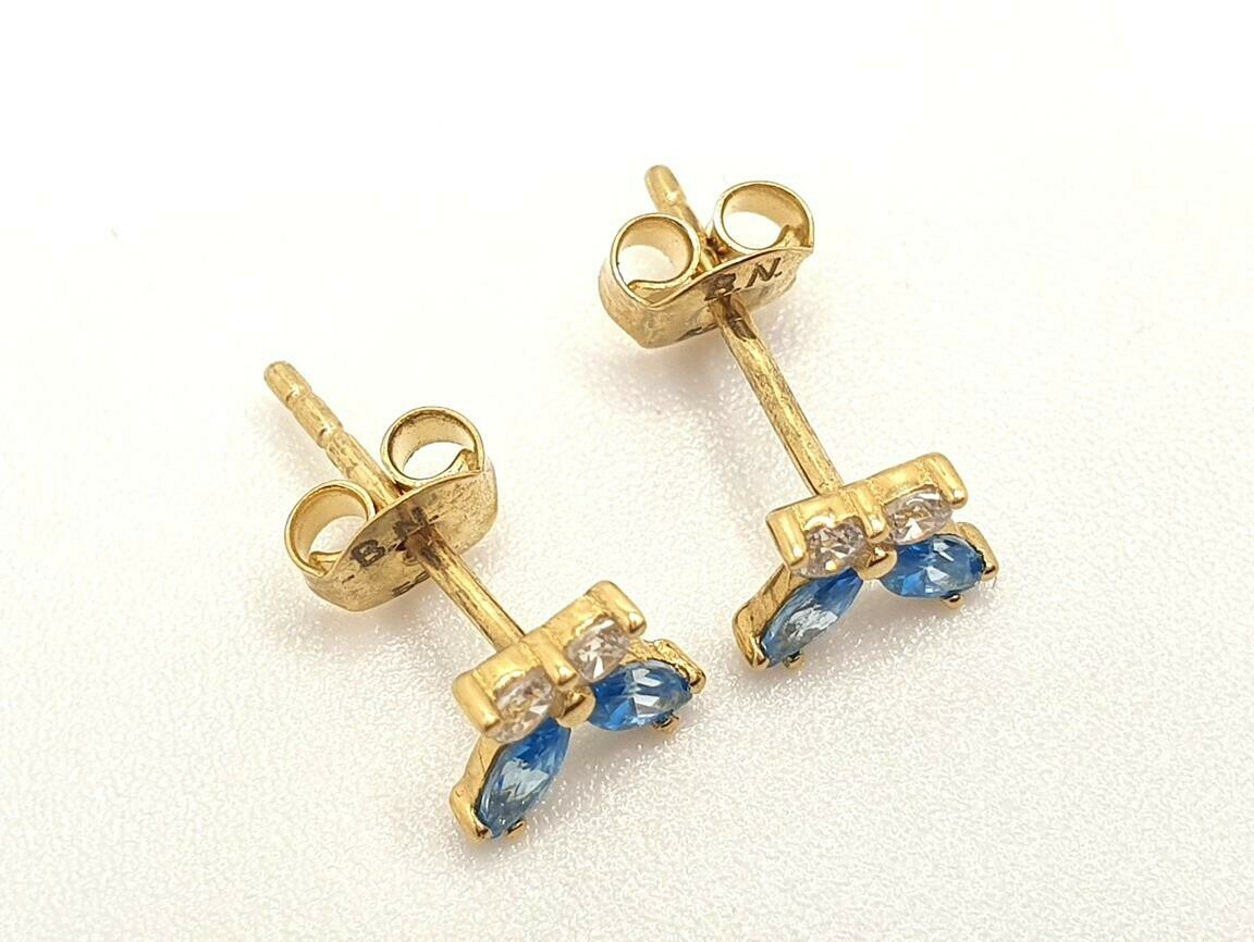 zlote-kolczyki-bialo-blekitne-kokardki-585-091g-rodzaj-2205-2