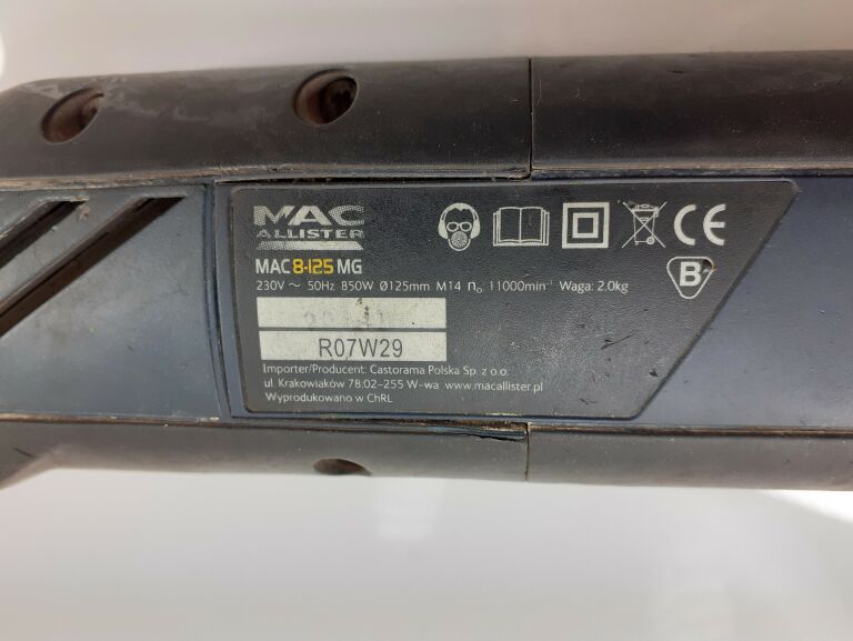 SZLIFIERKA KĄTOWA MACALLISTER MAC 8-125MG
