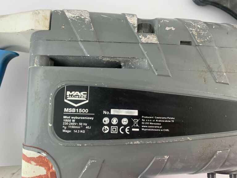 MŁOT WYBURZENIOWY MACALLISTER MSB1500 1500W 40J