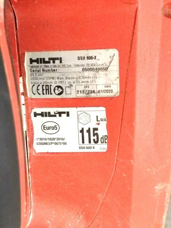 PIŁA SPALINOWA HILTI DSH 600-X