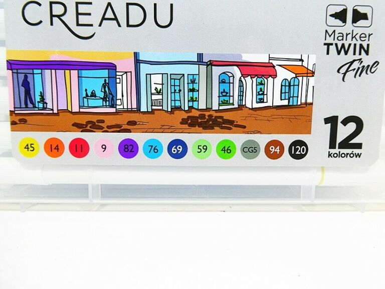ZESTAW MARKERÓW CREADU FINE MARKER TWIN 12 KOLORÓ
