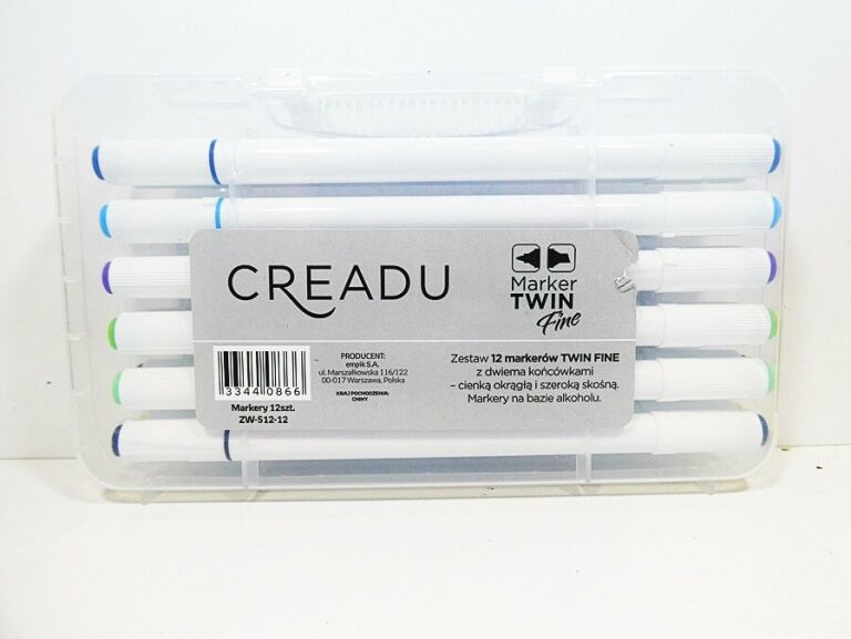 ZESTAW MARKERÓW CREADU FINE MARKER TWIN 12 KOLORÓ