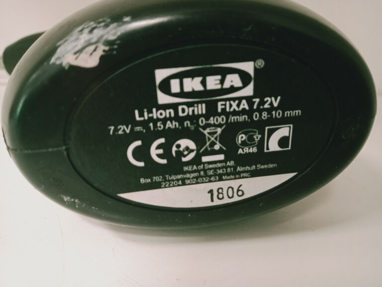 IKEA FIXA WKRĘTARKA/WIERTARKA LITOWO-JONOWA 7,2V