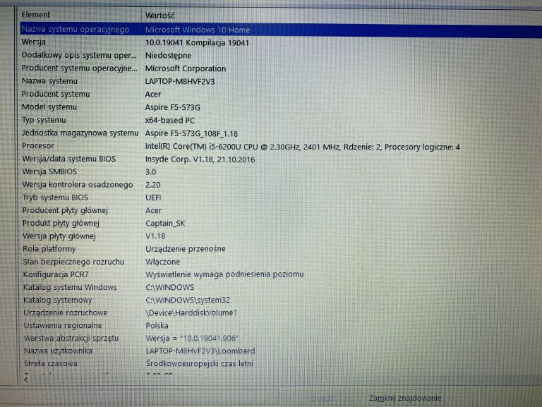 LAPTOP ACER ASPIRE N16Q2 8/256 SSD OKAZJA!!