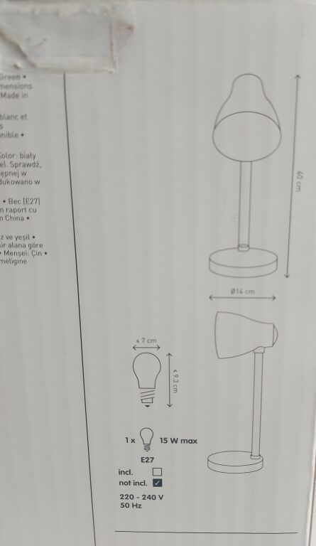 LAMPKA BIURKOWA COLOURS KUO 1 X 15 W E27 ZIELONA