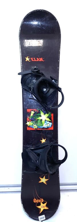 DESKA SNOWBORDOWA ELAN JUNIOR 130 CM WIĄZANIA