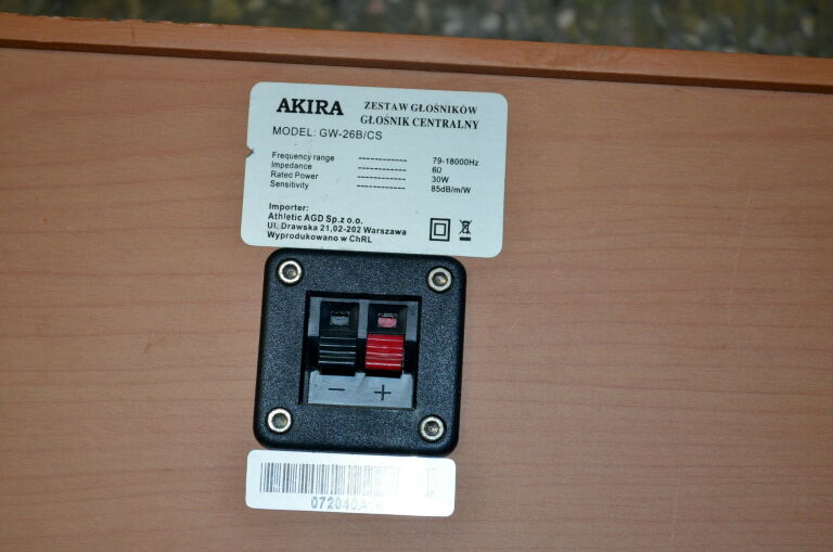 AMPLITUNER AKIRA BK-166 KOLUMNY 5.1 MEGA OPCJA