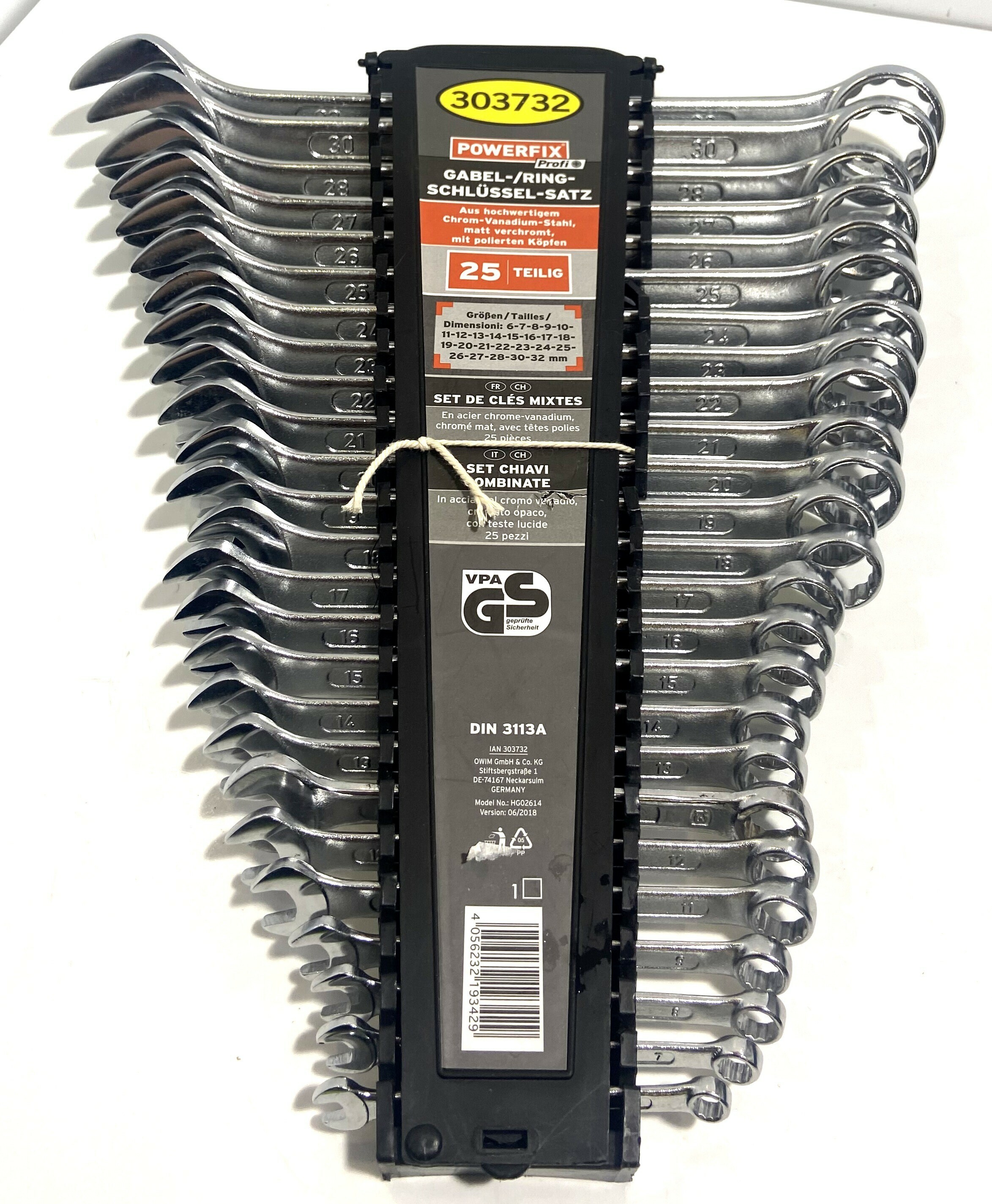 Powerfix combination deals spanner set