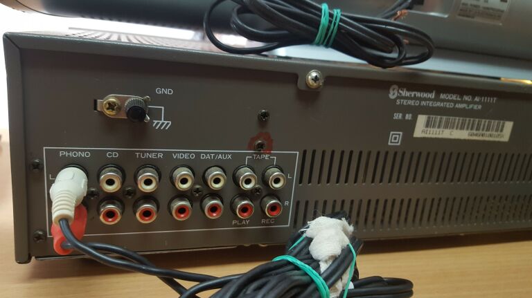WZMACNIACZ SHERWOOD AL-1111T + GŁOŚNIK LG