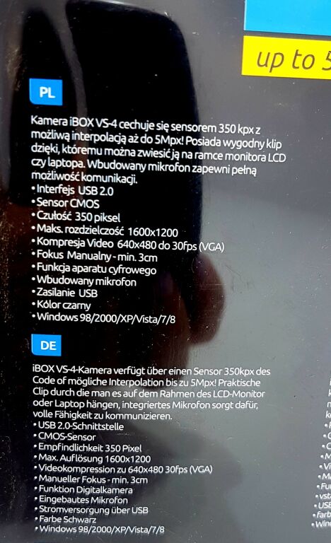 IBOX KAMERKA INTERNETOWA VS-4