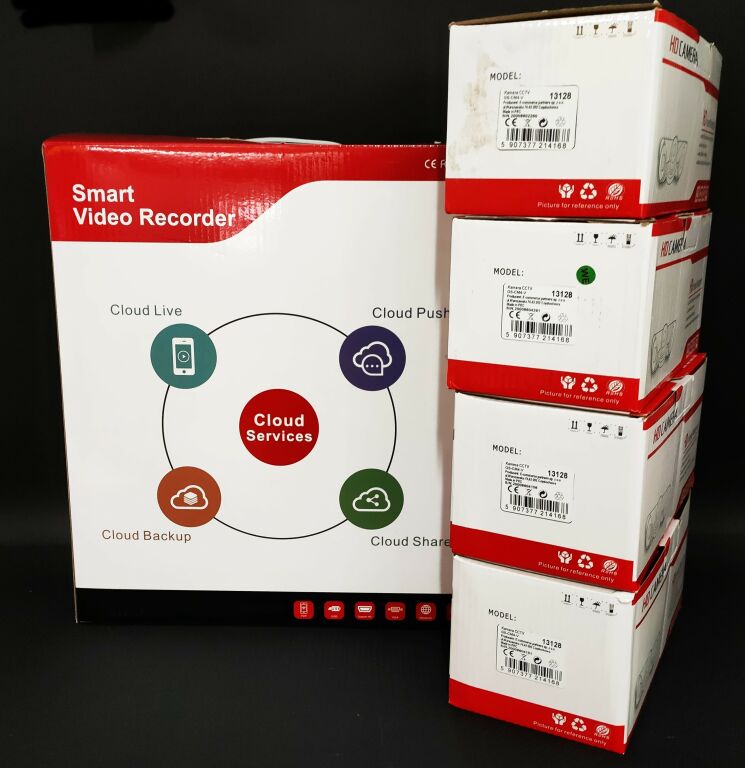 MONITORING ZESTAW 4 KAMERY + SMART VIDEO RECORDER