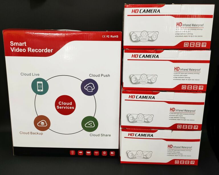 MONITORING ZESTAW 4 KAMERY + SMART VIDEO RECORDER
