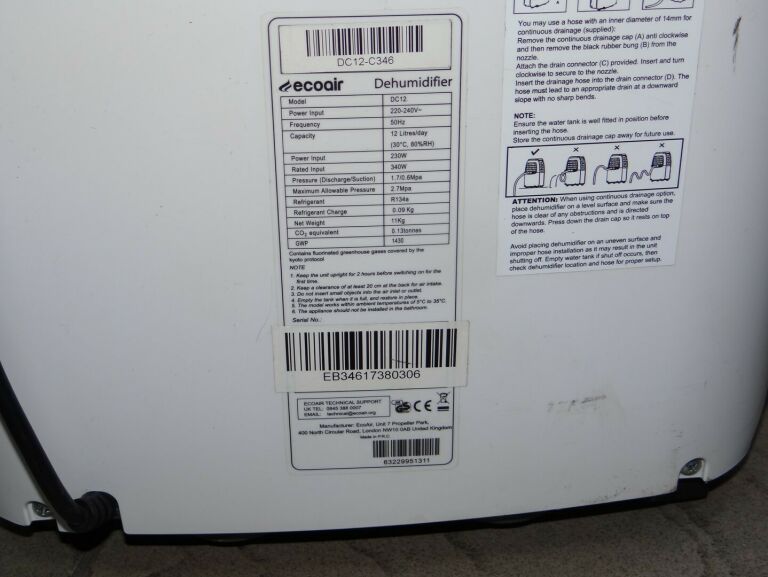 OSUSZACZ POWIETRZA ECOAIR DC12-C346
