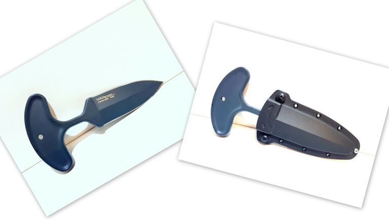 NÓŻ COLD STEEL DROP FORGED PUSH KNIFE + KABURA