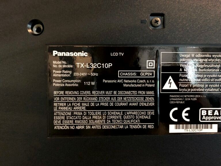 TV PANASONIC TX-L32C10P 32" LCD HDMI