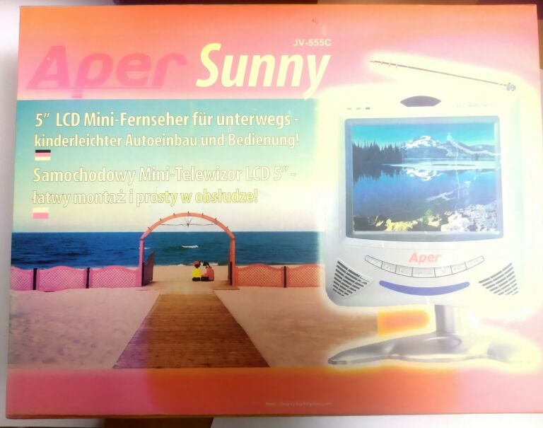 TELEWIZOR APER 5TV SAMOCHODOWY LCD AV PAL OKAZJA